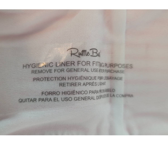 Ruffle Butts Pink Searsucker Top Bottoms Baby Swim Suit UPF 50+ 6-12 months NWT - Picture 8 of 9